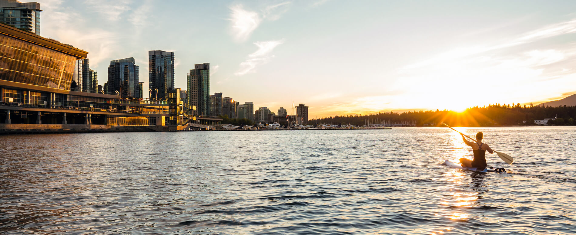 Paddle boarding in Vancouver