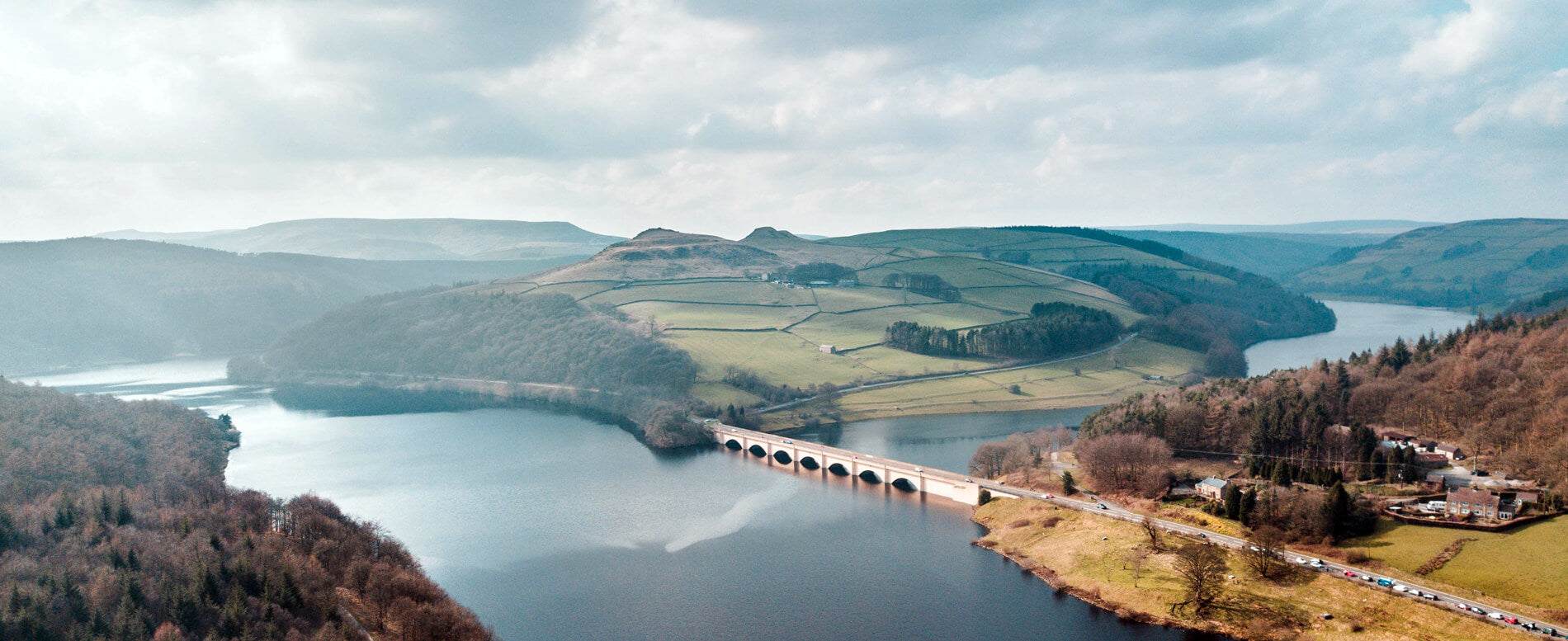 Paddle boarding in peak district united kingdom