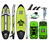 10' Mako Inflatable Paddle Board Package in Green with new hand pump