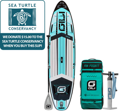 10'6 / 11'6 AIR Inflatable Paddle Board: $15 Donation to the Sea Turtle Conservancy