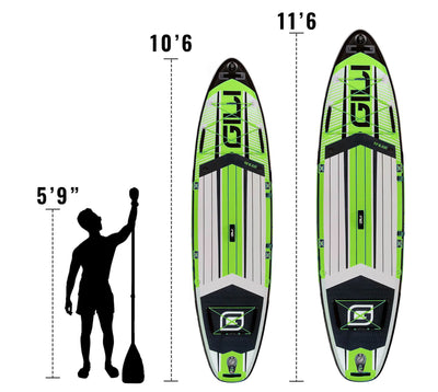 10'6 / 11'6 AIR Inflatable Stand Up Paddle Board