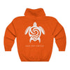 Save Our Turtles Hooded Sweatshirt/Hoodie orange back