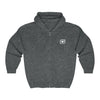 Save Our Reefs Full Zip Hooded Sweatshirt dark gray front