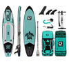 11' Adventure Paddle Board Package in Teal