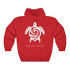 Save Our Turtles Hooded Sweatshirt/Hoodie red back