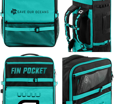 GILI iSUP Backpacks with Fin Pocket in Teal