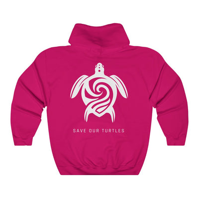 Save Our Turtles Hooded Sweatshirt/Hoodie pink back