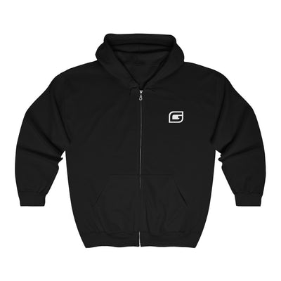 Save Our Reefs Full Zip Hooded Sweatshirt black front