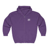 Save Our Turtles Full Zip Hooded Sweatshirt purple front