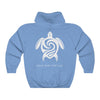 Save Our Turtles Hooded Sweatshirt/Hoodie blue back