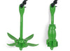 Folding Kayak/SUP Grapnel Anchor, Green Coated