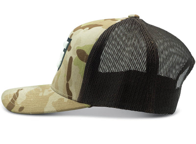 GILI Premium Trucker Hat Multicam Arid Side View