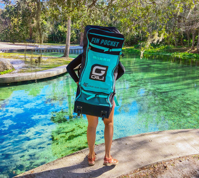 GILI rolling backpack Teal for paddle board